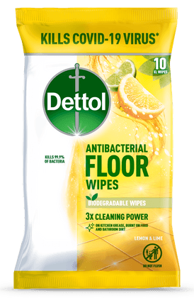 Dettol Antibacterial Floor Wipes Fresh Citrus 10pk