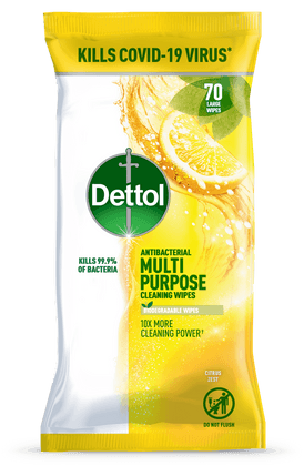 Dettol Multi Purpose Cleaning Wipes Citrus Zest 70pk