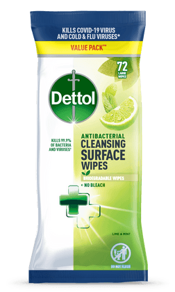 Dettol Cleansing Surface Wipes Lime & Mint