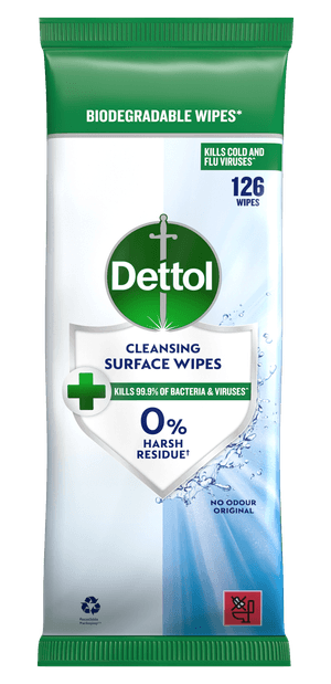 Dettol Antibacterial Surface Cleansing Wipes 126s