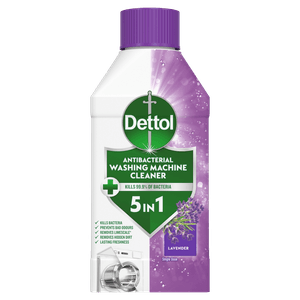Dettol 5-in-1 Antibacterial Washing Machine Cleaner Lavender 250ml