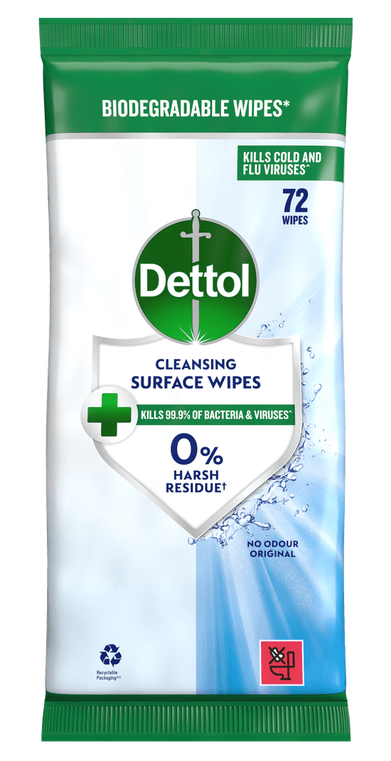 Dettol Antibacterial Surface Cleansing Wipes 72s