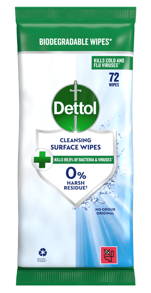 Dettol Antibacterial Surface Cleansing Wipes 72s