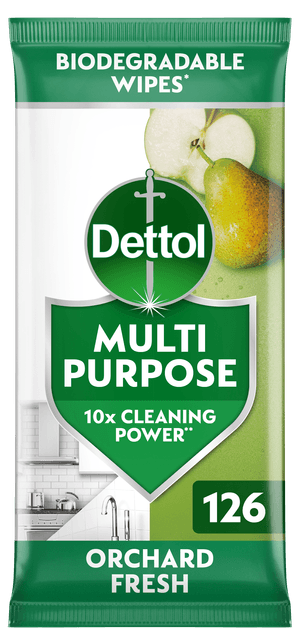 Dettol Multipurpose Cleaning Wipes Orchard Fresh 126s