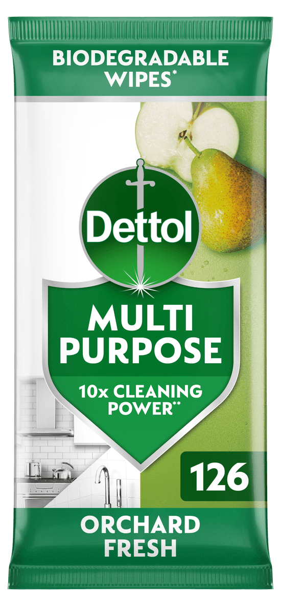 Dettol Multipurpose Cleaning Wipes Orchard Fresh 126s