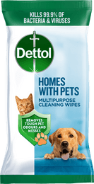 Dettol Homes with Pets Multipurpose Wipes