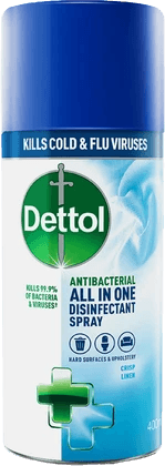 Dettol All In One Disinfectant Spray Crisp Linen 400ml