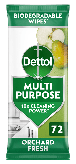 Dettol Multipurpose Cleaning Wipes Orchard Fresh 72s