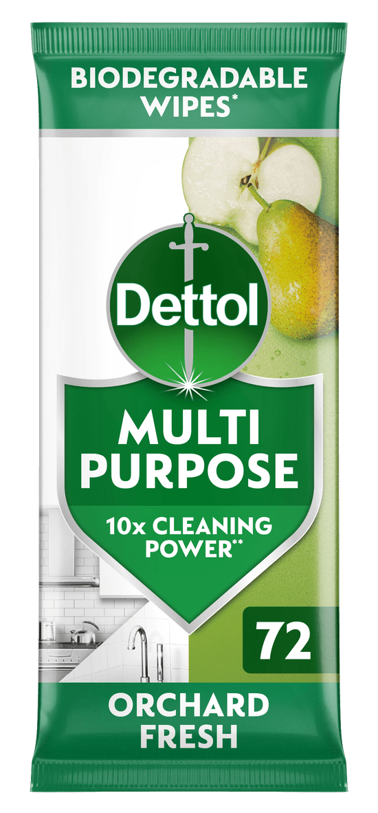 Dettol Multipurpose Cleaning Wipes Orchard Fresh 72s