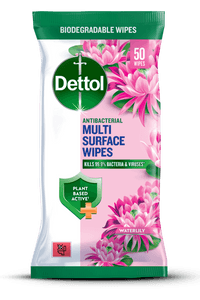 Dettol Antibacterial Disinfectant Wipes Waterlily 50s