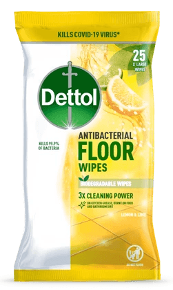 Dettol Antibacterial Floor Wipes Fresh Citrus 25pk