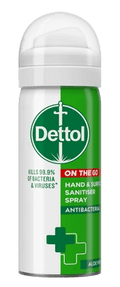 DETTOL ON THE GO SANITISER SPRAY product 