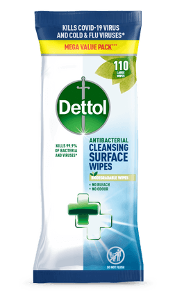 Dettol Cleansing Surface Wipes 110pk