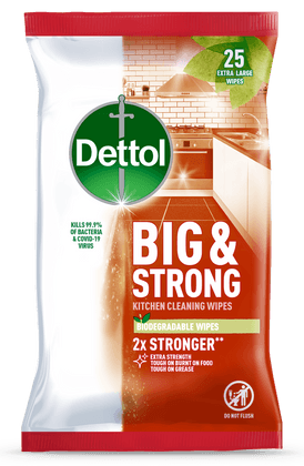 Dettol Big & Strong Kitchen Wipes 25pk