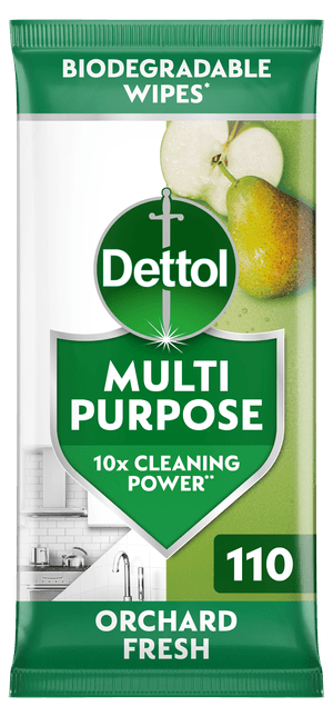 Dettol Multipurpose Cleaning Wipes Orchard Fresh 110s