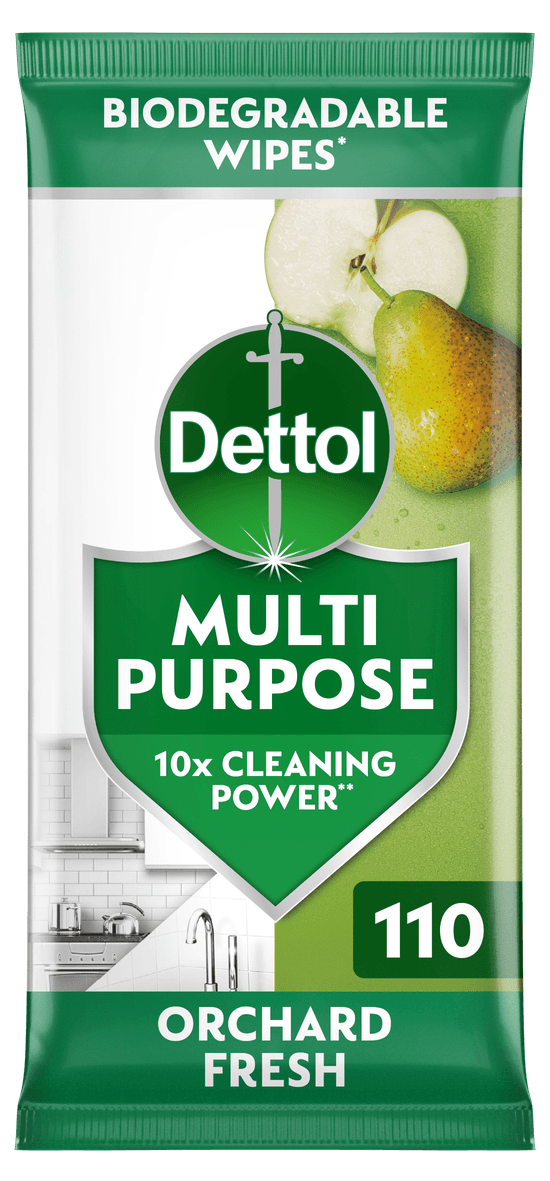 Dettol Multipurpose Cleaning Wipes Orchard Fresh 110s