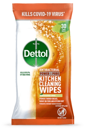 Dettol Power & Pure Kitchen Wipes 30pk