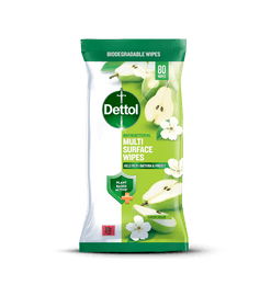 Dettol Antibacterial Disinfectant Wipes Crisp Pear 80s