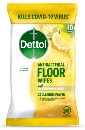 Dettol Antibacterial Floor Wipes Fresh Citrus 10pk