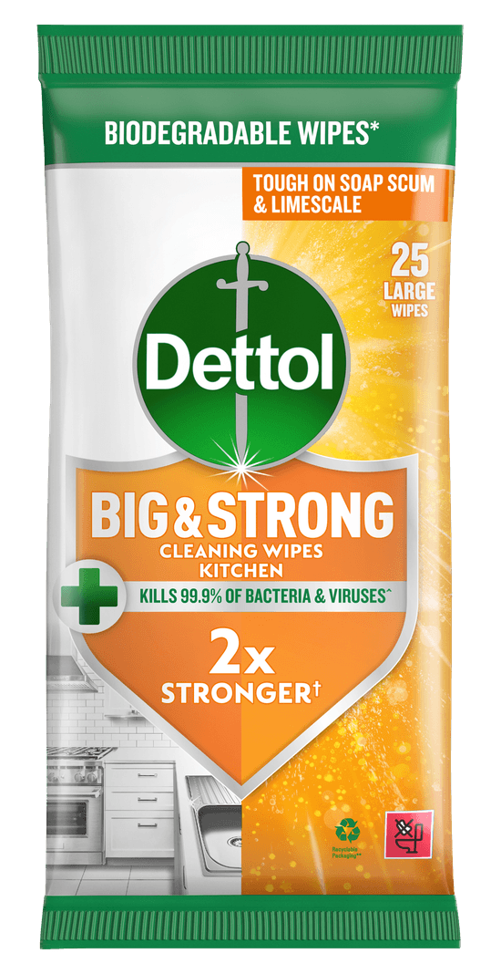 Dettol Big & Strong Kitchen Wipes 25s