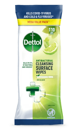 Dettol Cleansing Surface Wipes Lime & Mint