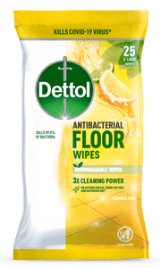 Dettol Antibacterial Floor Wipes Fresh Citrus 25pk